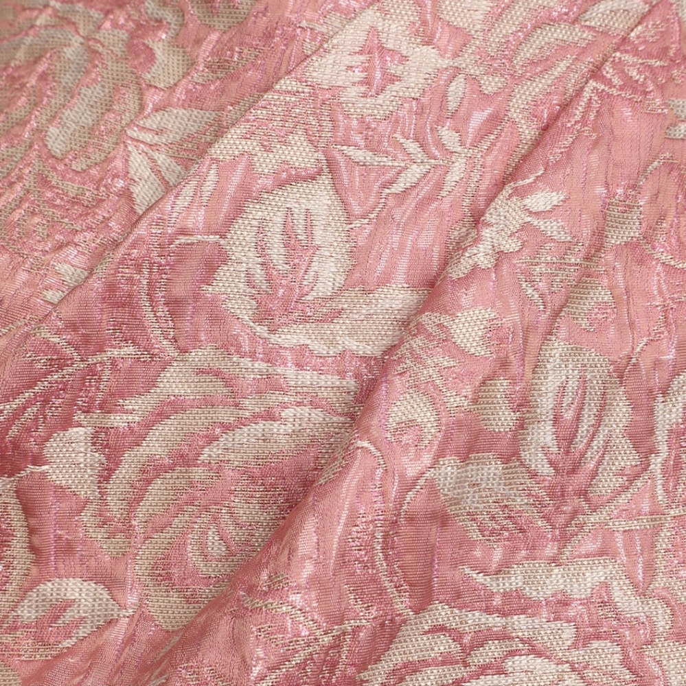 Start This Party Rose Pink Floral Jacquard Tulip Mini Dress - Picture 3 of 7